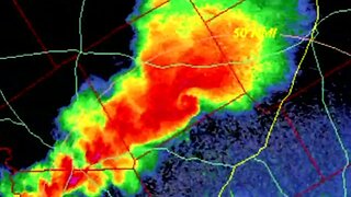 Radar footage of EF-1 tornado