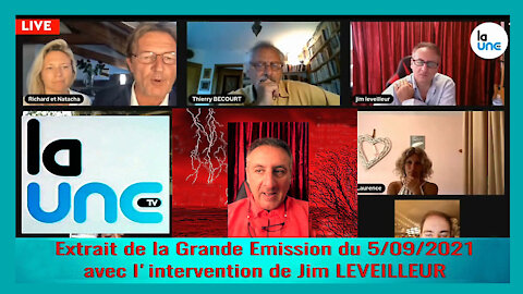Vu sur la UNE TV du 05/09/2021...Jim LEVEILLEUR et Thierry Becourt (Hd 720)