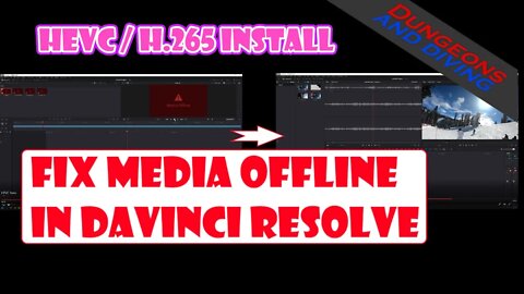 🎬How to fix HEVC/H.265 missing / DaVinci Resolve Media Offline in 2022.