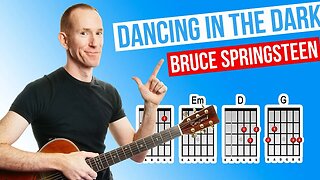 Dancing In the Dark ★ Bruce Springsteen ★ Acoustic Guitar Lesson [with PDF]