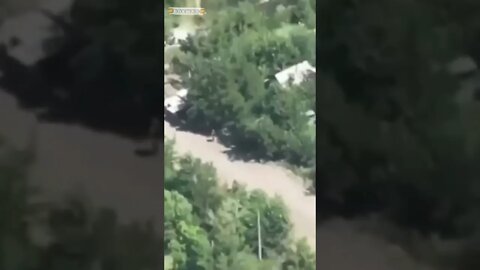 Russian artillery sends "hello" to Ukrainian nationalists who are trying to hide
