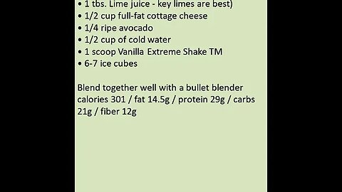 KEY LIME PIE SMOOTHIE