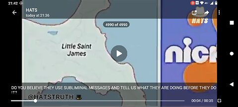 Nickelodeon Logo is the same shape as Little Saint James Island