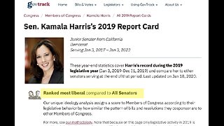 Kamala most liberal senate record erased from history, attempted