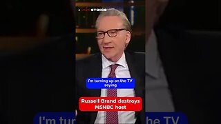 Russell Brand mercilessly destroys MSNBC TV host #msnbcnews #foxnews
