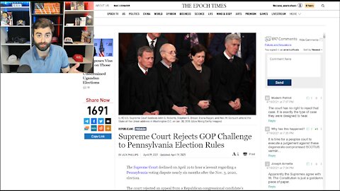 Supreme Court REJECTS Final GOP Challenge On PA Election Laws | Unconstitutional!