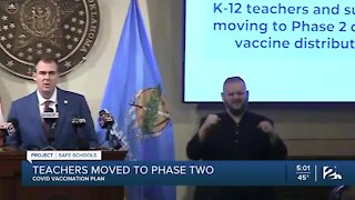 Teachers move to phase 2 of COVID vaccination plan