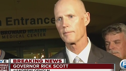 Governor Rick Scott addresses the media on Fort Lauderdale Hollywood International Airport shooting
