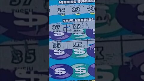 Huge 50X Lottery Ticket Winner! #shorts #lottery