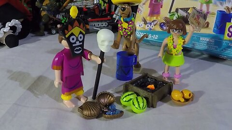Scooby-doo Playmobil Witch Doctor playset unboxing and assembly
