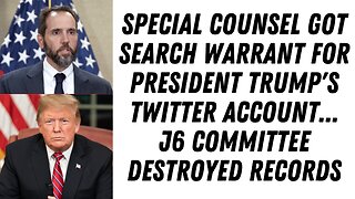 Special Counsel Obtained Search Warrant For President Trump's Twitter Account !!!