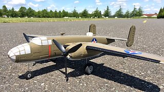 Complete E-flite UMX B-25 Mitchell BNF Basic WWII Bomber Unboxing, Maiden Flight, and Review