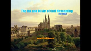 Carl Hasenpflug Art - SPIRITU-architectural Beauty w/ Ink and Paint from Mid 1800s Germany & Beyond!