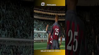 FIFA 2002 COPA UEFA 1 MILAN X BRUGGE JOGO 1 #fifa #semedissaum #shorts