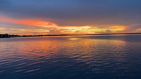 Sanford, Florida, Lake Monroe at sunset
