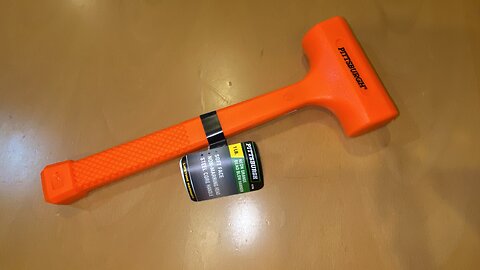 Just a Look at @ PITTSBURGH 1 lb. Neon Orange Dead Blow Rubber Hammer SKU(s) 41796, 68980
