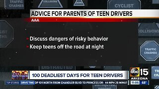 Memorial Day marks start of deadliest 100 days for teen drivers