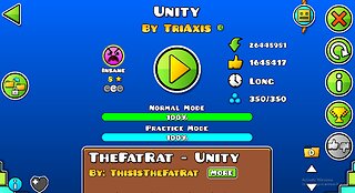 Trying to beat UNITY!. Geometry Dash