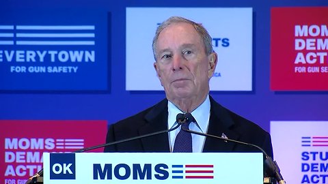 Michael Bloomberg. Moms Demand Action hold gun safety event in Tulsa