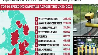 West Yorkshire (most being Labour council areas top of the speed camera fines