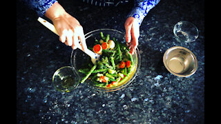 Frozen roasted vegetables with parmesan and garlic