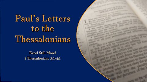 Paul's Letters to the Thessalonians_05 - Excel Still More!