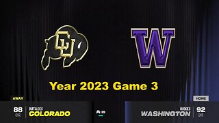CFB 24 Colorado Buffaloes Vs Washington Huskies Year 2023