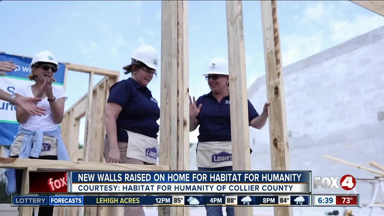 Walls raised on Collier County Habitat For Humanity home