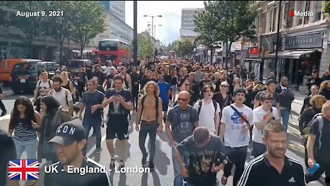 UK - England - London (Rally against Vaccinepassports) [August 9, 2021]
