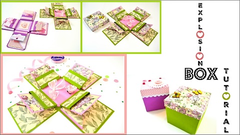 DIY crafts: How to make an exploding box card