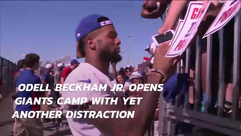 Odell Beckham Jr. Opens Giants Camp With Yet Another Distraction