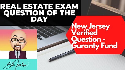 New Jersey real estate exam question -- guaranty fund -- Daily real estate practice exam question