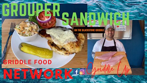The Best Grouper Sandwich on the Blackstone Griddle | Griddle Food Network