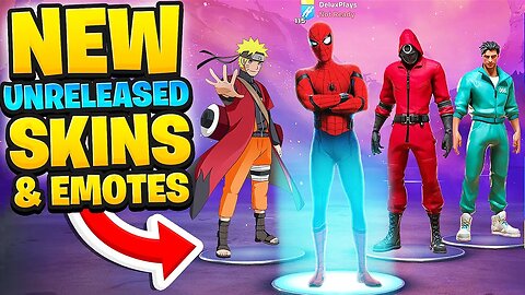 Epic Employee Shows Me Unreleased Skins and Emotes (Spiderman, Naruto, Squid Game, )