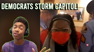 DEMOCRATS STORM GEORGIA CAPITOL