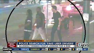 Police searching for fake Uber drivers