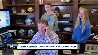 Bob Quinn wouldn't change approach on QB smokescreens during draft process