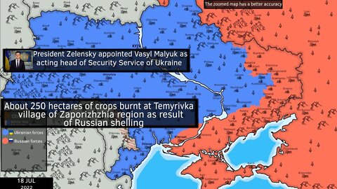 Russian invasion of Ukraine [18 Jul 2022] 'Today'