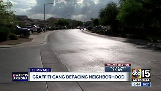 Graffiti gang defacing El Mirage neighborhood