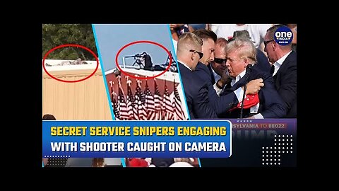 Trump Assassination Bid: Moment When US Secret Service Snipers Engage With Shooter| Caught On Cam