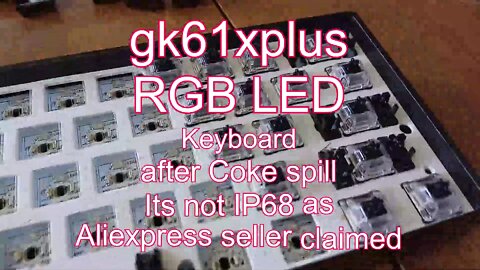 Paul fixes RGB LED Keyboard was autopowering off + missing lighted keys GK61 The Out There Channel