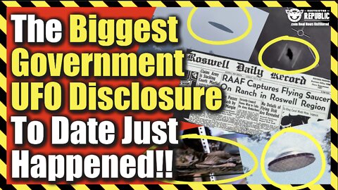 The Biggest Government UFO Admission To Date Just Happened! You’ll Be Floored!