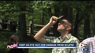 Keep an eye out for damage from eclipse