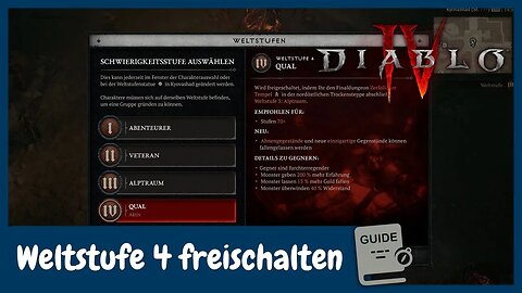 Diablo 4 Hardcore Guide | Reiseführer: Zerfallener Tempel zum Weltstufe 4 freischalten
