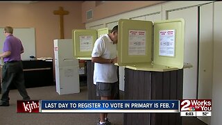Last day to register to vote in primary is Feb. 7