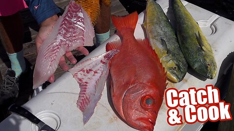 Catching Mahi & Toro Snapper off Key Largo | Catch and Cook