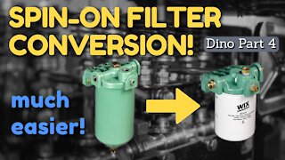 Converting a Detroit Diesel 3-53 to Use Spin-On Fuel Filters [Dynahoe 160 Part 4]