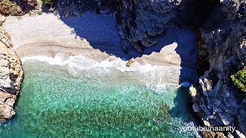 Stunning drone footage of beaches near Athens, Greece