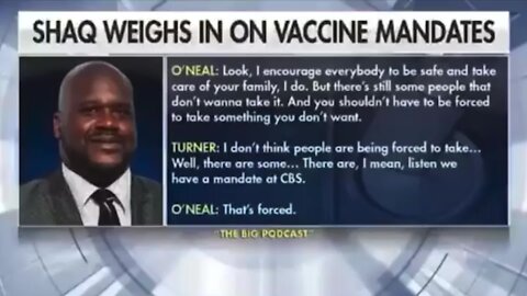 Based Shaq Criticizes Vaccine Mandates