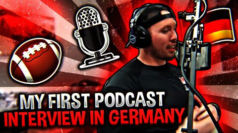 My First Podcast Interview in Germany(on American Football)! American in Germany!
